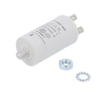 Capacitor: polypropylene; motors, run; 4uF; 470VAC; Ø30x56.5mm | C274AC34400AA0J  | C274AC34400AA0J