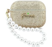 Case Guess Glitter Pearl Strap for AirPods Pro 3 gold | GUAP3GLGPSD | 3666339577377 | 39269097