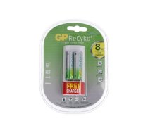 Charger: for rechargeable batteries; Ni-MH; Size: AA,AAA | GP-U211/2X2100  | GP U211+ 2 X R6 2100MAH