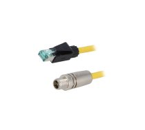 Connecting cable; 1m; Connection: M12 male straight / RJ45 | 09478411001  | 09478411001