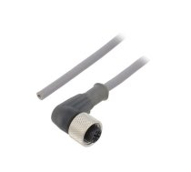 Connection lead; M12; PIN: 3; angled; 5m; plug; 250VAC; 3.1A; PVC | AW0300104-SL358  | AW0300104 SL358