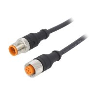 Connection lead; M12; PIN: 4; 0.6m; plug; 250VAC; 4A; 1200; -25÷80°C | 1210120004301-0.6M  | 1210 1200 04 301 0,6M