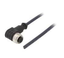 Connection lead; M12; PIN: 4; angled; 10m; plug; 250VAC; 4A; IP69K | MAT9043707  | CF.INI-P4-M12-BW-10