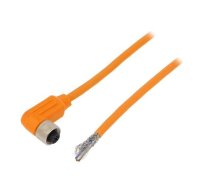 Connection lead; M12; PIN: 4; angled; 5m; plug; 240VAC; 4A; RKWTS | RKWTS4-182/5M  | RKWTS 4-182/5 M