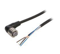 Connection lead; M12; PIN: 4; angled; Len: 5m; plug; 4A; XS2; -10÷80°C | XS2FM12PUR4A5M  | XS2F-M12PUR4A5M