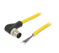 Connection lead; M12; PIN: 5; angled; 10m; plug; 250VAC; 4A; PVC; IP68 | C5B06M010  | C5B06M010