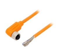 Connection lead; M12; PIN: 5; angled; 5m; plug; 60VAC; 4A; RKWTS; IP67 | RKWTS5-183/5M  | RKWTS 5-183/5 M