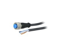 Connection lead; M12; PIN: 5; straight; 10m; plug; 125VAC; 4A; Y; IP67 | YF2A15-100UB5XLEAX  | YF2A15-100UB5XLEAX