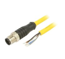 Connection lead; M12; PIN: 5; straight; 10m; plug; 250VAC; 4A; PVC | C5A06M010  | C5A06M010