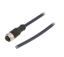 Connection lead; M12; PIN: 5; straight; 10m; plug; 60VAC; 4A; IP69K | MAT9043740  | CF.INI-P5-M12-BG-10