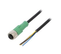 Connection lead; M12; PIN: 5; straight; 10m; plug; 60VAC; 4A; SAC | 1415685  | SAC-5P-10,0-PVC/M12FS