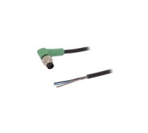 Connection lead; M8; PIN: 3; angled; 10m; plug; 250VAC; 4A; SAC; PVC | 1415869  | SAC-3P-M8MR/10,0-PVC