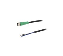 Connection lead; M8; PIN: 3; straight; 10m; plug; 250VAC; 4A; SAC | 1506532  | SAC-3P-10,0-PVC/M8FS
