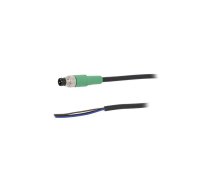 Connection lead; M8; PIN: 3; straight; 10m; plug; 250VAC; 4A; SAC | 1447280  | SAC-3P-M8MS/10,0-PVC