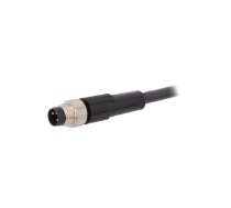 Connection lead; M8; PIN: 3; straight; 10m; plug; 60VAC; 4A; -25÷80°C | 22260218  | AB-C3-M8MS-10,0PUR