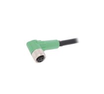 Connection lead; M8; PIN: 4; angled; 5m; plug; 30VAC; 4A; SAC; PVC | 1403254  | SAC-4P-5,0-PVC/M8FR