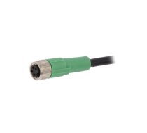 Connection lead; M8; PIN: 4; straight; 10m; plug; 30VAC; 4A; SAC; PVC | 1401062  | SAC-4P-10,0-PVC/M8FS