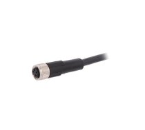 Connection lead; M8; PIN: 4; straight; 10m; plug; 60VAC; 4A; -25÷80°C | 22260317  | AB-C4-10,0PUR-M8FS