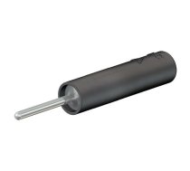 Connector: 4mm banana; socket; 20A; black; nickel plated; 37.8mm | B4-I/S1.5-21  | 23.0240-21