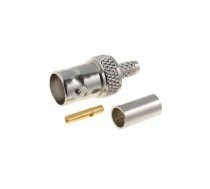 Connector: BNC; plug; female; straight; 50Ω; RG58; crimped | BNC-109