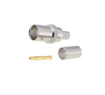 Connector: BNC; plug; female; straight; 75Ω; crimped; for cable | 5-1634514-1  | 5-1634514-1