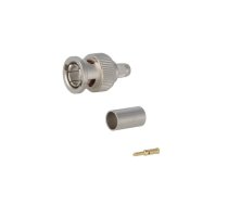 Connector: BNC; plug; male; straight; 75Ω; crimped; for cable | J01002A1288Y  | J01002A1288Y