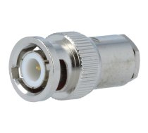 Connector: BNC; plug; male; straight; 75Ω; RG59; clamp,crimped | BNC-205