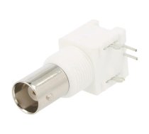 Connector: BNC; socket; female; angled 90°; 50Ω; THT; polypropylene | 031-5486-1010  | 031-5486-1010