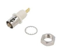 Connector: BNC; socket; female; straight; 50Ω; soldering; PTFE | 112431  | 112431