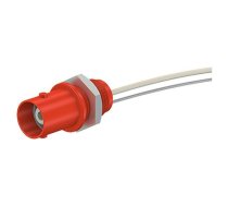 Connector: BNC; socket; red; Connection: screw; on panel; 5÷40°C | XBB-P-22  | 67.9765-22