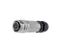 Connector: circular; plug; for cable; PIN: 6; female; soldering | PT06A1006SPG23  | PT06A1006SPG023