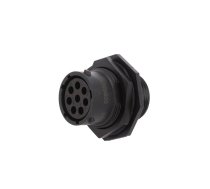 Connector: circular; socket; for panel mounting,front side nut | RTS714N8S03  | RTS714N8S03