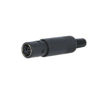 Connector: DIN mini; plug; female; PIN: 6; soldering; for cable | MDC-106  | MDC-106