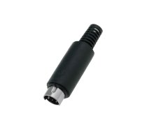 Connector: DIN mini; plug; male; PIN: 6; soldering; for cable | MDC-006