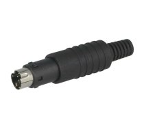 Connector: DIN mini; plug; male; PIN: 6; with strain relief; 100V | MP-371/S6  | MP-371-S6