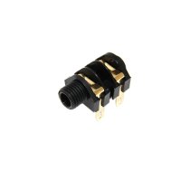 Connector: Jack 6,3mm; socket; female; mono,with double switch | CL11607  | CL11607