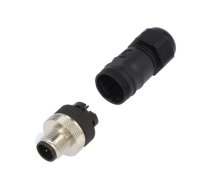 Connector: M12; plug; PIN: 4; male; A code-DeviceNet / CANopen | 1250-04-T9  | 1350