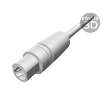 Connector: M12; plug; PIN: 4; male; D code-Ethernet; for cable; IP54 | 21038811405  | 21038811405