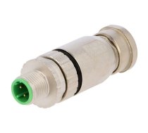 Connector: M12; plug; PIN: 4; male; D code-Ethernet; for cable; IP67 | 21033891402  | 21033891402