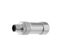 Connector: M12; plug; PIN: 4; male; D code-Ethernet; for cable | 0986EMC102  | 71327 0986 EMC 102