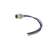 Connector: M8; female; PIN: 4; 3A; 30V; IP65,IP67; straight; socket | SM8-S6C-A4F-2A010 | SD-M8A-04P-FF-SF7A10-00A(H)