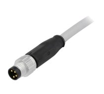 Connector: M8; male; PIN: 4; straight; with lead; plug; 10m; PVC | 21348000481100  | 21348000481100