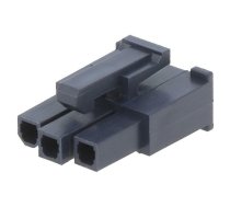 connector MiniFit Jr. 3Ckt Recept. Hsg V-2 Black | MX-50-29-1662  | 50-29-1662