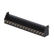 Connector: PCB to PCB; female; PIN: 15; 2.54mm; MDF7; tinned; THT | MDF7-15S-2.54DSA95  | MDF7-15S-2.54DSA(95)