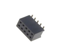 Connector: pin strips; socket; female; PIN: 10; straight; 1.27mm | DS1065-05-2X5S8BS  | DS1065-05-2*5S8BS