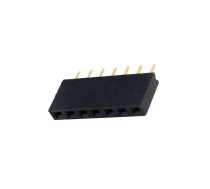 Connector: pin strips; socket; female; PIN: 7; straight; 2.54mm; THT | ZL262-7SG  | DS1023-1*7S21