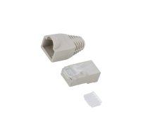 Connector: RJ45; plug; PIN: 8; Cat 6; shielded,with protection | LOG-MP0021 | MP0021