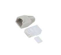 Connector: RJ45; plug; PIN: 8; Cat 6; unshielded,with protection | LOG-MP0023 | MP0023