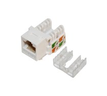 Connector: RJ45; socket; PIN: 8; Cat: 5e; Keystone,unshielded; white | LOG-NK4006  | NK4006