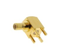 Connector: SMB; socket; male; angled 90°; 50Ω; THT; PTFE | SMB1252B13G50  | SMB1252B1-3GT30G-50